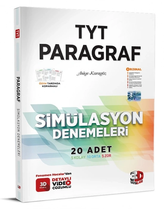 3D TYT Paragraf Simülasyon Denemeleri