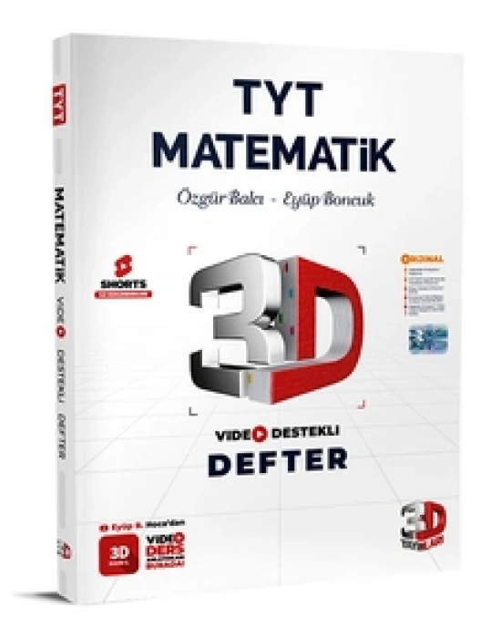 3D TYT Matematik Video Destekli Defter