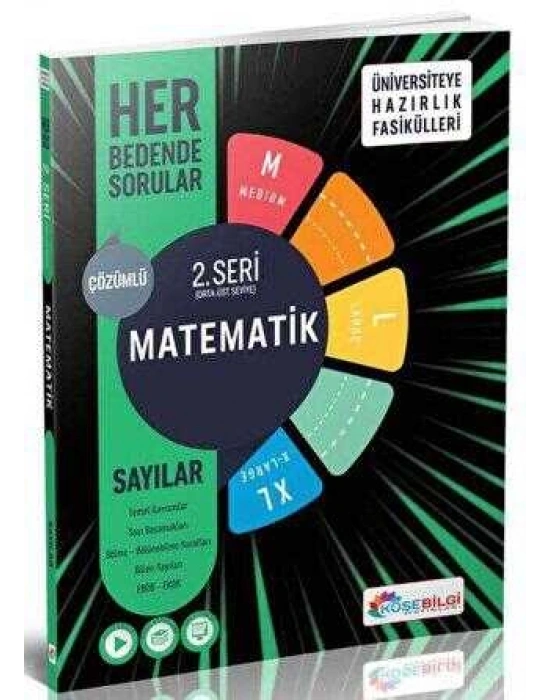 KÖŞEBİLGİ TYT AYT Matematik Her Bedende Sorular 2. Seri Sayılar (M-L-XL Orta Zor Seviye)