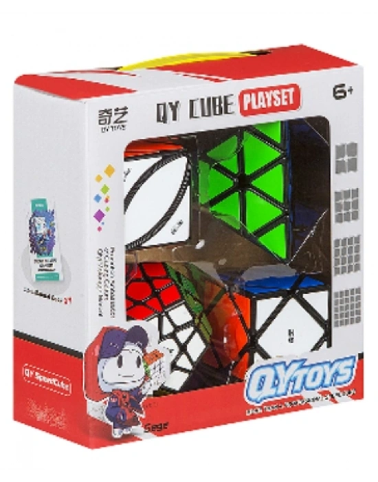 BAŞEL SPEED KÜP 4LÜ AİLE PAKETİ(Megaminx,Pyramid,Skewb,Mable Leaf) (sticker)