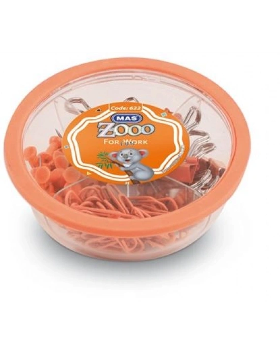 Mas Zoo - Yuvarlak Kutuda Muhtelif Malz. - Oranj