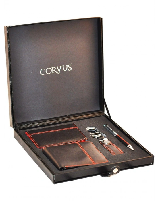 Corvus CV24 (Cüzdan, Kartlık, Anahtarlık, Tükenmez Kalem)