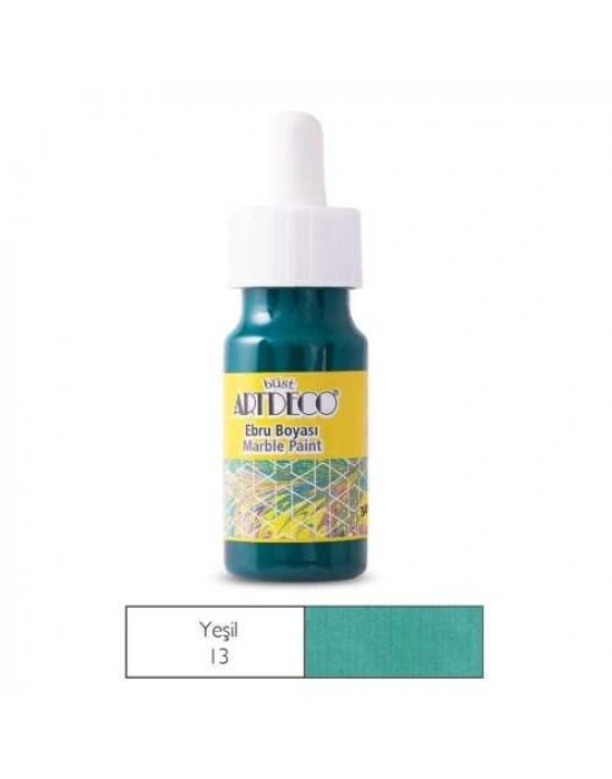 Artdeco Ebru Boyası 30ml Yeşil 13