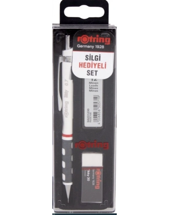 ROTRİNG TIKKY Mekanik Kurşun Kalem Okul Seti 0.7 Beyaz