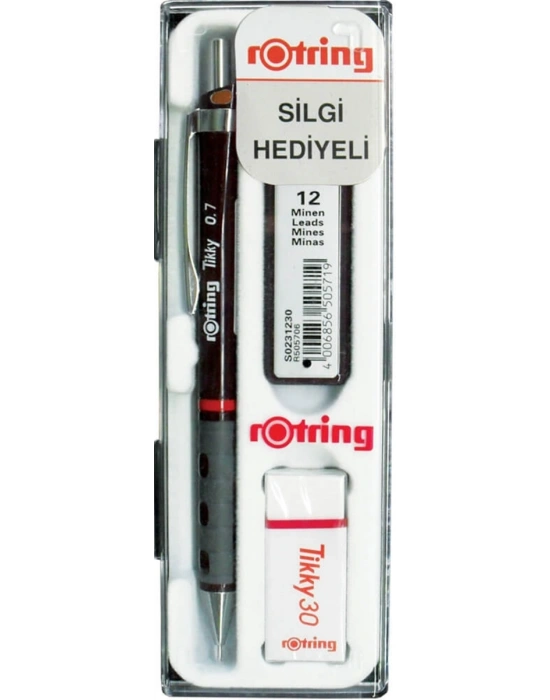 ROTRİNG TIKKY Mekanik Kurşun Kalem Okul Seti 0.7 Bordo