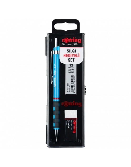 ROTRİNG TIKKY Mekanik Kurşun Kalem Okul Seti 0.7 Açık Mavi