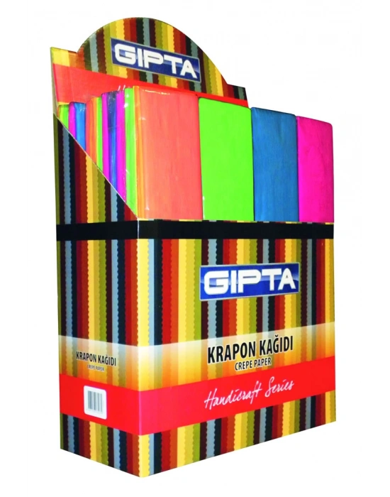 RENKLİ KRAPON KAĞIDI 10 lu karışık renk
