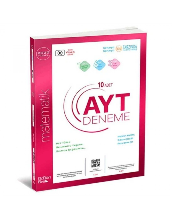 ÜÇDÖRTBEŞ AYT Matematik 10 lu Deneme Sınavı