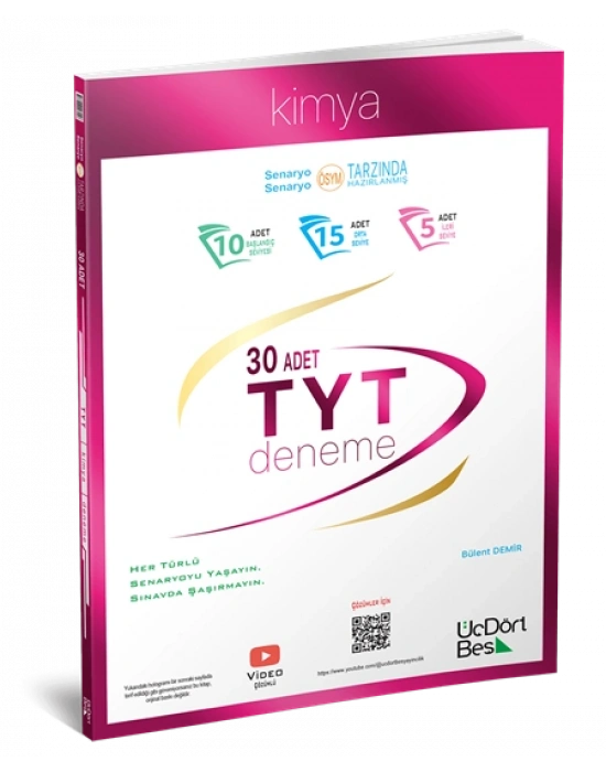 ÜÇDÖRTBEŞ Kimya 30 tyt deneme