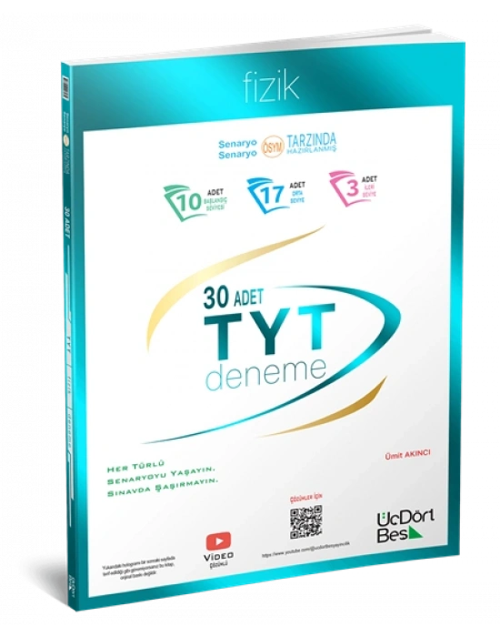 ÜÇDÖRTBEŞ TYT Fizik 30 deneme