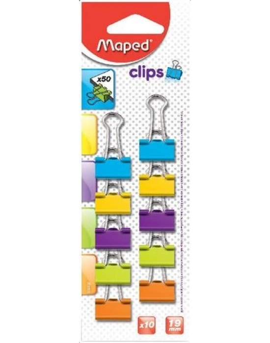 MAPED 19 MM Renkli Kıskaç