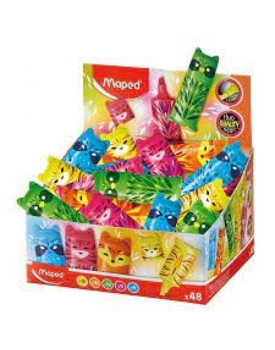 MAPED MİNİCUTE FOSFORLU KALEM PEMBE-TURUNCU-YEŞİL-MAVİ-SARI