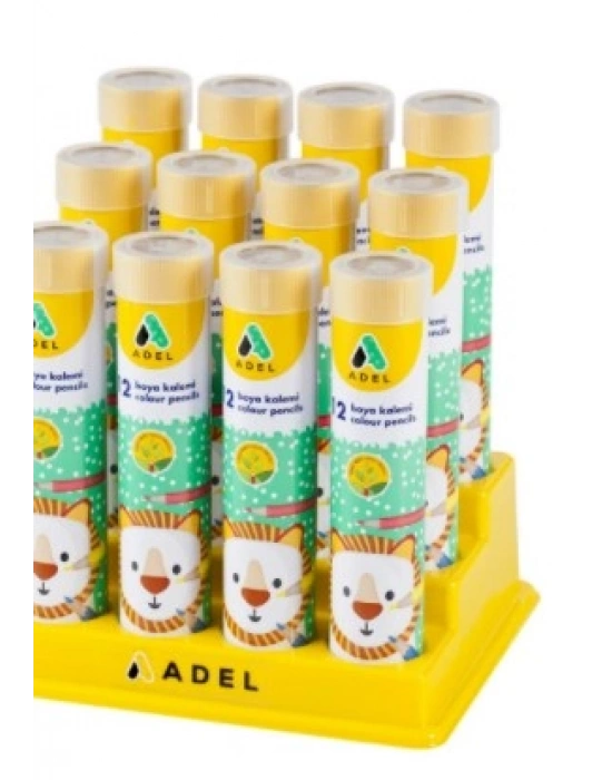 Adel Metal Tüp Boya Kalemi 12 Renk Tam Boy
