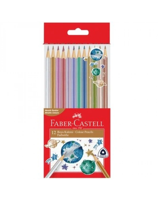 FC Üçgen Boya Kalemi Metalik, 12li