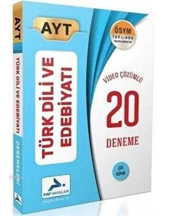 PRF AYT Türk Dili ve Edebiyatı Video Çözümlü 20 Deneme