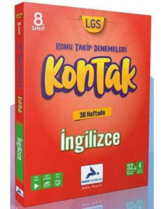PARAF 8. SINIF İNGİLİZCE 36 LI KONTAK DENEME (KONU TAKİP DENEMELERİ)