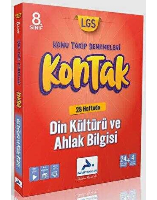 PARAF 8. SINIF DİN KÜLTÜRÜ 36 LI KONTAK DENEME (KONU TAKİP DENEMELERİ)