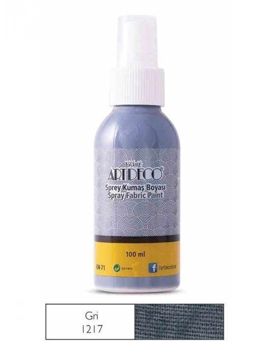 Artdeco Sprey Kumaş Boyası 100ml Gri 1217