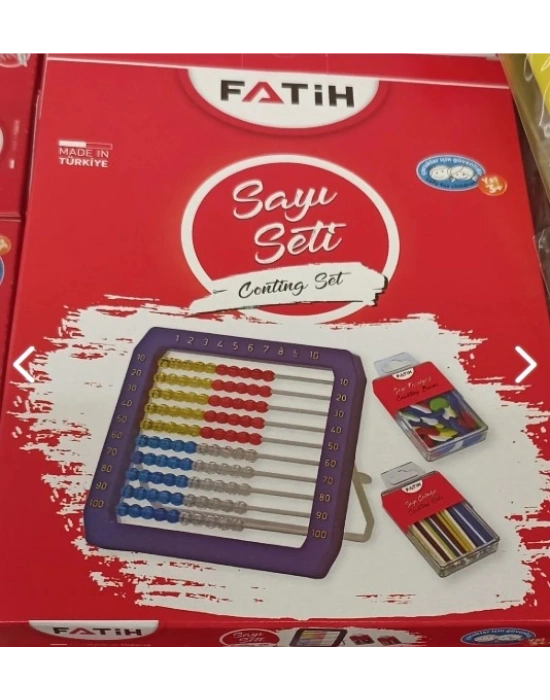 Fatih Sayı Seti 3lü (Abaküs, Fasulye, Çubuk)