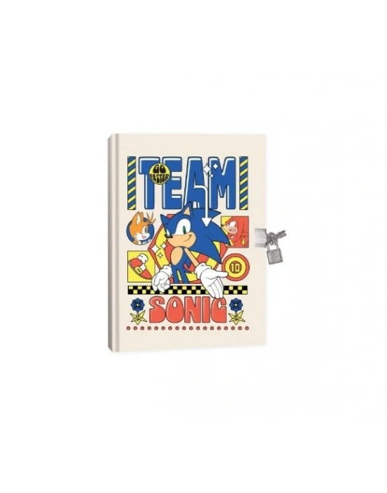 KESKİN SONİC KİLİTLİ HATIRA DEFTERİ 80 YP