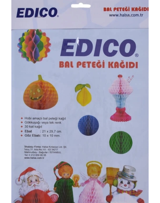 Bal Peteği Kağıdı Gökkuşağı