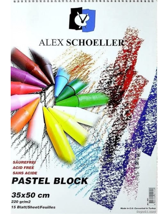 ALEX PASTEL ART.FON BLK 35x50 15.Lİ 220GR ALX-851