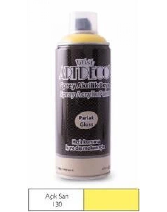 Artdeco Akrilik Sprey Boya 400ml Açık Sarı 130