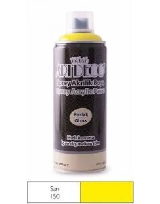 Artdeco Akrilik Sprey Boya 400ml Sarı 150