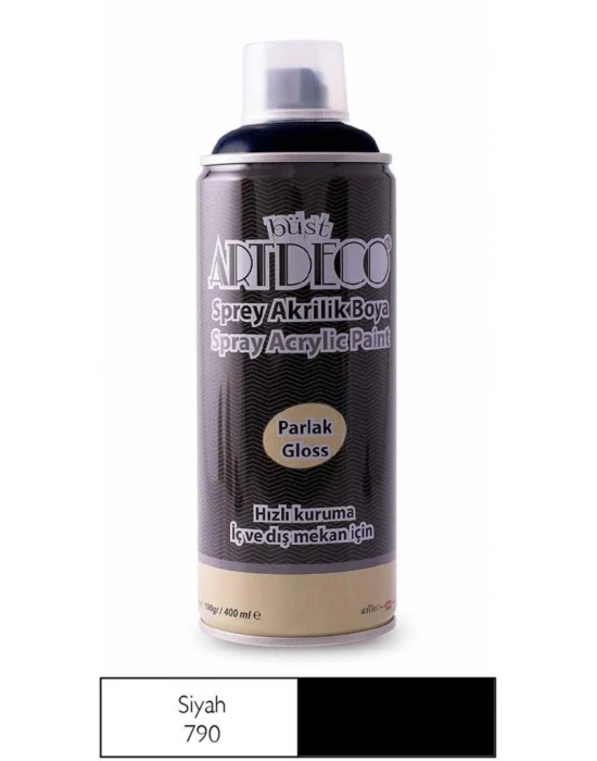 Artdeco Akrilik Sprey Boya 400ml Siyah 790