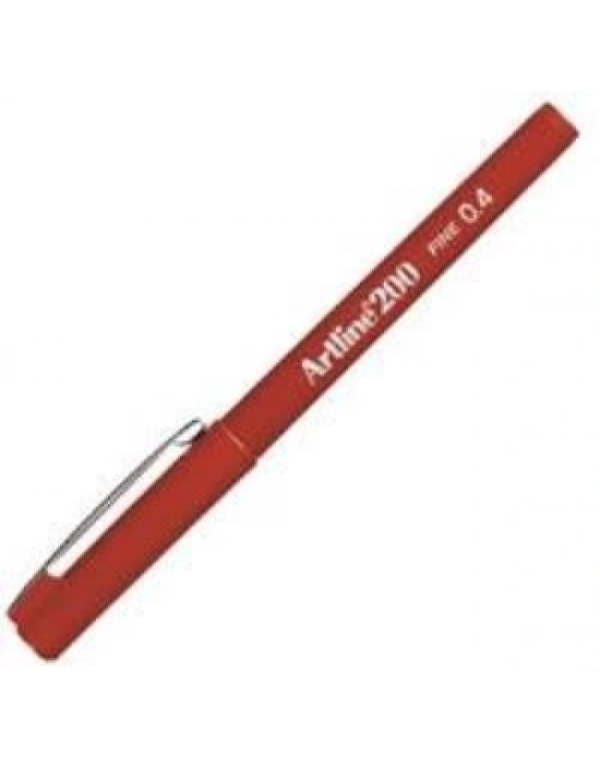 Artline 200 Fine Writing Pen Dark Red