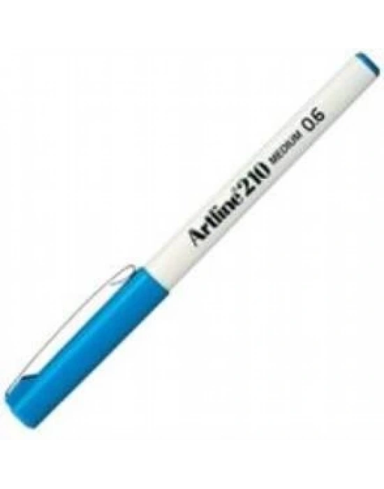 Artline 210N Keçe Uçlu Yazı Kalemi Uç:0,6mm Gök Mavisi