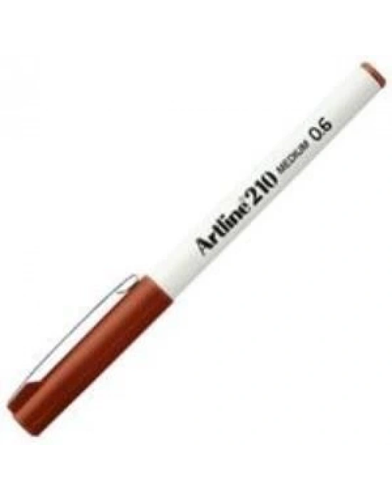 Artline 210N Keçe Uçlu Yazı Kalemi Uç:0,6mm Kahverengi