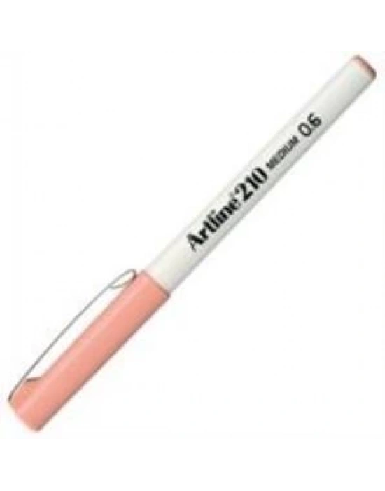 Artline 210N Keçe Uçlu Yazı Kalemi Uç:0,6mm Kayısı