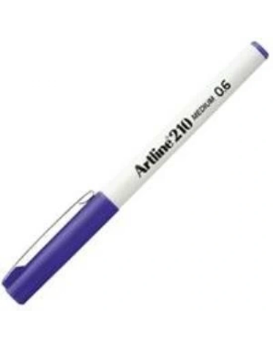 Artline 210N Keçe Uçlu Yazı Kalemi Uç:0,6mm Mor