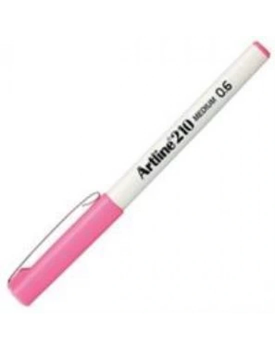 Artline 210N Keçe Uçlu Yazı Kalemi Uç:0,6mm Pembe
