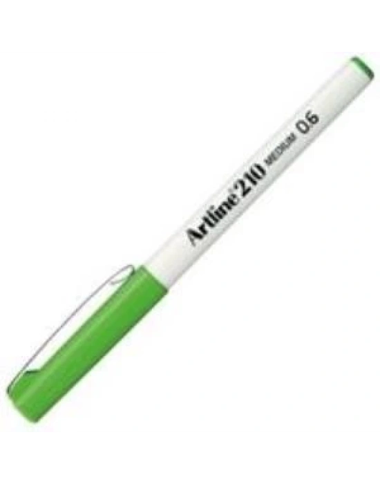 Artline 210N Keçe Uçlu Yazı Kalemi Uç:0,6mm Sarımsı Yeşil