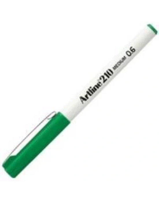 Artline 210N Keçe Uçlu Yazı Kalemi Uç:0,6mm Yeşil