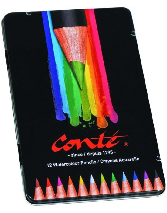 BİC CONTÉ KURU SULU BOYA METAL12 Lİ KUTU