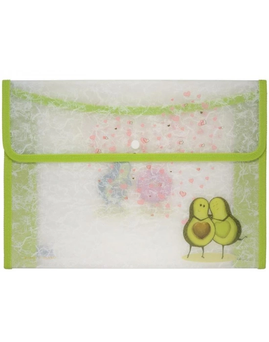 BRUNO VİSCONTİ ÇITÇITLI ZARF DOSYA GÜÇLENDİRİLMİŞ KENARLAR A4 2 DESEN ORMAN 14-030/07