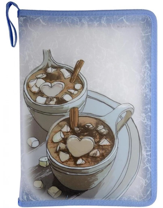 BRUNO VİSCONTİ FERMUARLI DOSYA A4 SICAK ÇİKOLATA 14-032/06