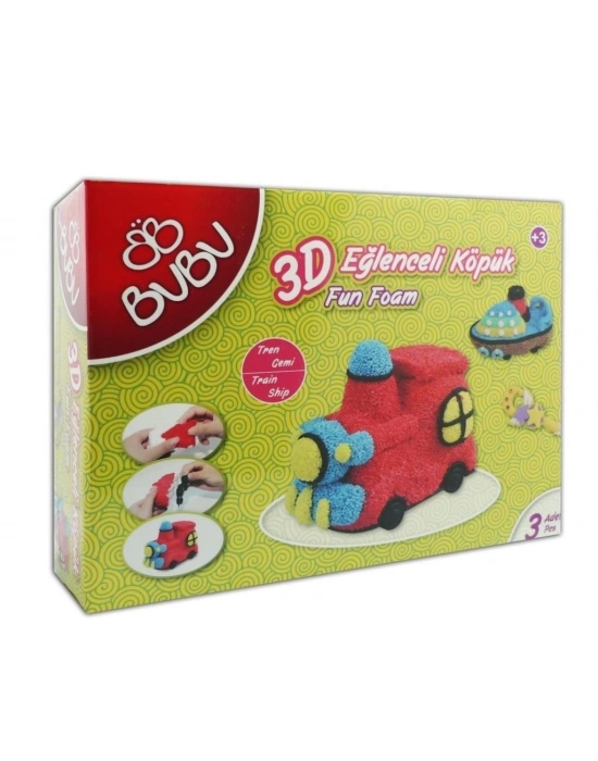 Bu-Bu 3D Eğlenceli Köpük Tren-Gemi 7337 PRA-176884-4698