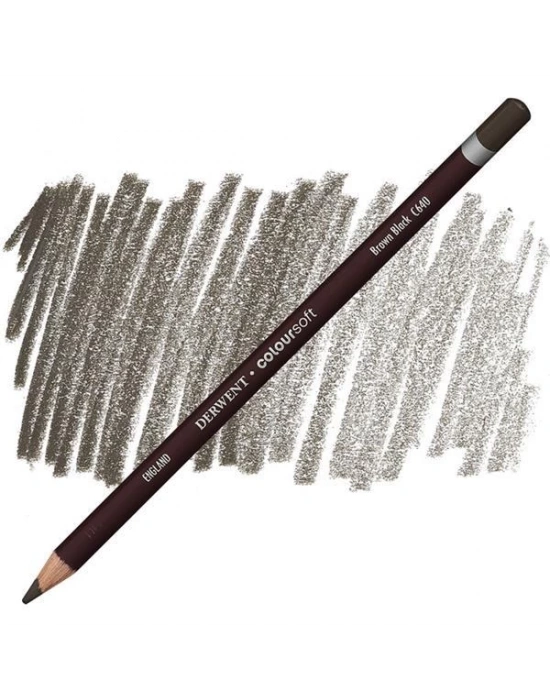 Derwent Coloursoft Brown Black C640