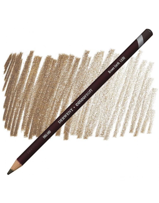 Derwent Coloursoft Brown Earth C630