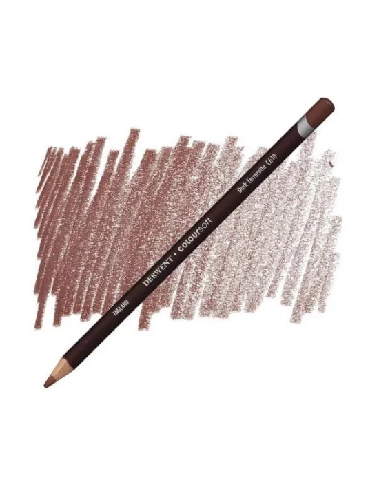 Derwent Coloursoft Dark Terracotta C610