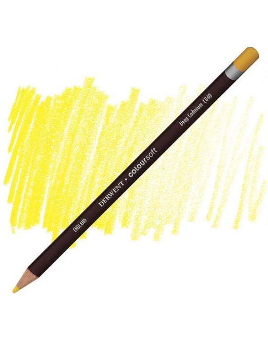 Derwent Coloursoft Deep Cadmium C040
