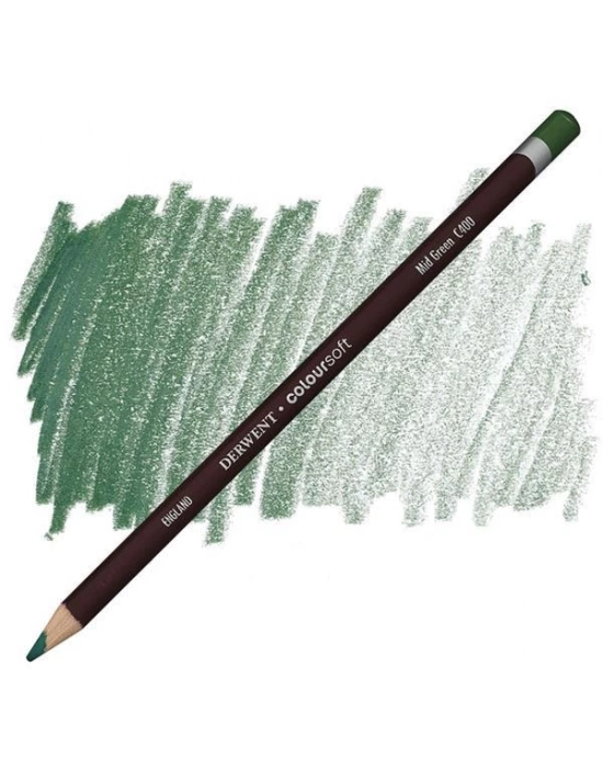 Derwent Coloursoft Mid Green C400