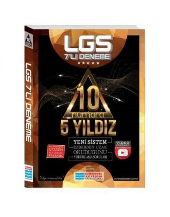 EVRENSEL 8.SINIF LGS VİDEO ÇÖZ. 7 Lİ DENEME (10 NUMARA 5 YILDIZ)