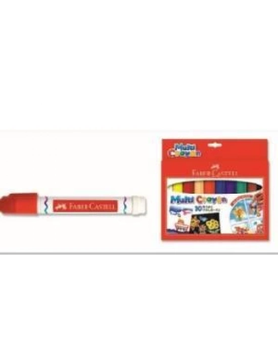 Faber-Castell Multi Crayon Pastel,10 Renk