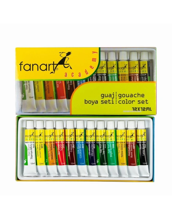 Fanart Academy Guaj Boya Seti 12x12ml