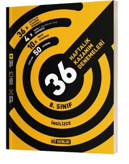 HIZ 8. SINIF İNGİLİZCE HAFTALIK DENEME